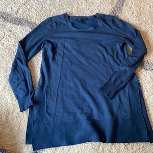 Navy tunic sweater, size 8